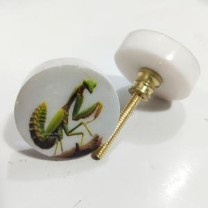 Bouton de porte en résine sauterelle innovant Design contemporain pour les entrées d'armoires à tiroirs et commodes avec une fonctionnalité intemporelle - Product Image 1