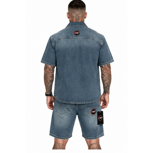 Top Trending Men's Denim Short <b>Set</b> 100% Cotton Durable Fabric Comfortable Button Colure Summer Wear Denim Short <b>Set</b> for Men - Product Image 4
