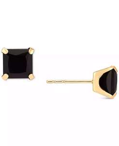 Orecchini in oro 14k in onice | Macisy's - Product Image 4