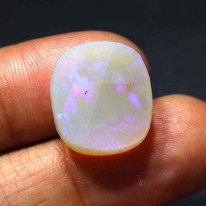 Opale naturelle australienne 14 carats, pierre précieuse solide de Coober Pedy, de haute qualité, feu bleu, faite à la main pour la fabrication de bijoux - Product Image 5