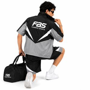 Lightweight Breathable Eco-Friendly Polyester/Nylon Windbreaker <b>Jacket</b> Shorts Set for Men's <b>Winter</b> <b>Running</b> Training Gym Fitness - Product Image 4