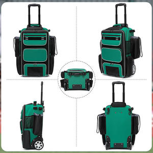 Cotton Fabric <b>Baseball</b> Backpack With 2 <b>Bat</b> Holders Large Capacity Sport Bag For Youth And Adults With Laptop Compartment - Product Image 4