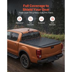 Copertura Morbida Avvolgibile per Cassone Compatibile con Chevy Silverado/GMC Sierra 1500 (2014-2025) e F-250 Pao (2014-2019) Modelli 2500 3500 HD - Product Image 4