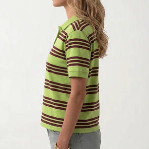 Camiseta Polo Flexible y Elegante de Manga Corta, Estilo Moderno para Actividades al Aire Libre, Camiseta Polo de Verano - Product Image 3