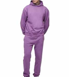 Survêtements de sport pour hommes de haute qualité avec logo personnalisé, ensemble deux pièces, vêtements décontractés d'hiver, manches longues, survêtement à capuche pour hommes - Product Image 3