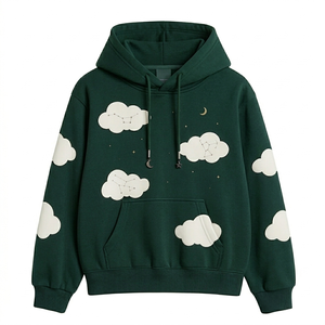 เสื้อฮู้ดดี้ปักลายสำหรับผู้หญิง คุณภาพเยี่ยม ปี 2026 ผลิตจากผ้าฝ้าย 100% น้ำหนักเบา ระบายอากาศได้ดี ไม่หด ไม่เป็นขุย พร้อมปักโลโก้ตามสั่ง - Product Image 1