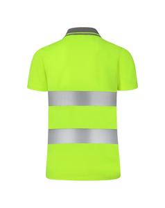 Camisetas Polo de Trabajo de Alta Visibilidad Personalizadas para Hombre, con Franjas Reflectantes, Uniforme de Seguridad Laboral, 100% Poliéster - Product Image 3