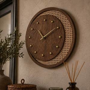 Reloj de Escritorio de Madera Minimalista Hecho a Mano con Diseño de Doble Cara, Pantalla LED Solar LUMINOVA, Juego de Tres Piezas - Product Image 4