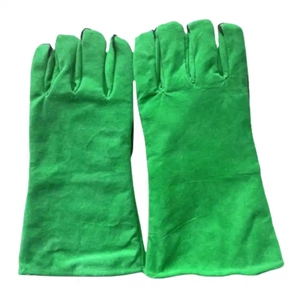 Gants de soudage de qualité supérieure certifiés CE, résistants à la chaleur et à l'abrasion, 11 oz, épais, avec manchette de sécurité pour la lutte contre les incendies et l'utilisation industrielle - Product Image 4