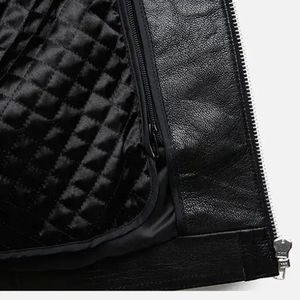 Veste en cuir vintage pour homme de haute qualité - Cuir véritable, style classique, idéale pour les tenues décontractées et formelles - Product Image 3