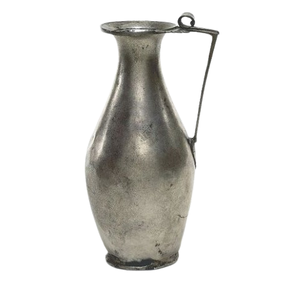 Pichet à eau en argent poli de 1L pour la cuisine et la table, avec poignée, pour la maison et la salle à manger - Vente en gros - Product Image 1