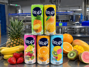 Bebida de jugo tropical de 250 ml de la marca Nonstop Production Tropi, precio al por mayor desde Vietnam. - Product Image 1