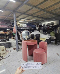 Chic Modern Corner <b>Vanity</b> Set for Girls - Oak Wood Makeup Table with Mirror & Chair Set Cheap Pricing - Product Image 6