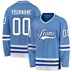 Men's Orange White Ice Hockey Jersey V-Neck Full Sleeve Sublimated Moisture Wicking Team Apparel 100% Polyester Front 3D Pattern - Product Image 3