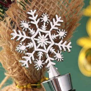 จุกปิดขวดโลหะรูปเกล็ดหิมะแบบขันเกลียว สำหรับปิดขวดไวน์ ตกแต่งคริสต์มาส - Product Image 4