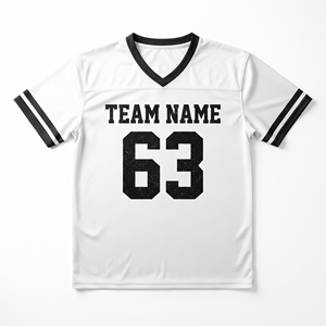 Camiseta de Fútbol Americano de Manga Corta con Cuello en V 100% Poliéster, Transpirable, con Número de Equipo Personalizado, Sublimación - Product Image 6