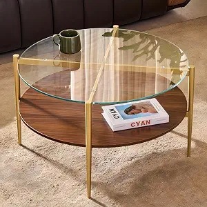 Moon Star Exports CT089 Mesa de Centro de Metal de Diseño Contemporáneo, Base de Acero Elegante, Acabado Premium para Interiores de Casas de Lujo - Product Image 3