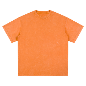 T-shirt Oversize 100% Coton Lourd, Tissu Lavé, 210 GSM, Col Rond, Manches Courtes, Vierge, OEM - Product Image 2