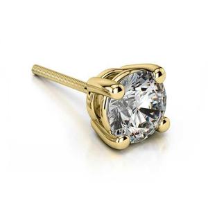 Boucles d'oreilles de luxe en or plaqué avec diamants ronds brillants cultivés en laboratoire pour femmes, cadeau de mariage, de fiançailles, de fête, bijoux raffinés pour tous les jours - Product Image 4