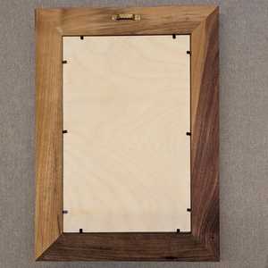 Personalized Wooden Photo <b>Frame</b> from Solid American Walnut, Custom Engraved - Product Image 3