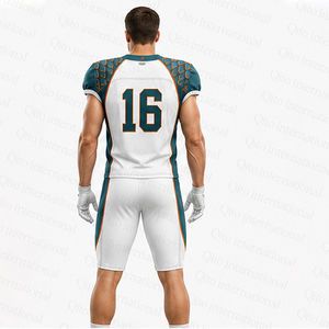 Conjunto de Uniforme de Fútbol Americano Sublimado Personalizado, Camiseta de Fútbol de Malla Transpirable y Pantalones de Entrenamiento Acolchados para Hombres y Jóvenes - Product Image 5