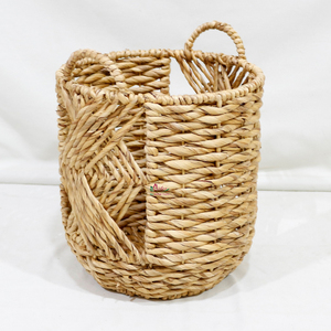 Cesta de Almacenamiento de Jacinto de Agua para Decoración del Hogar, Juego de 3 Cubiertas para Macetas con Asas - Product Image 3
