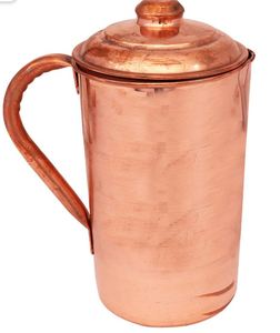 Ensemble de carafes en cuivre haut de gamme pour servir l'eau, ensemble métallique réutilisable avec verres, vaisselle durable et réutilisable pour la cuisine et la salle à manger - Product Image 6