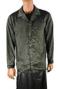 Mens Satin <b>Pajama</b> Set New Green Color 2 pc Sleepwear Loungwear Night <b>Suit</b> Breathable Sleepwear - Product Image 2