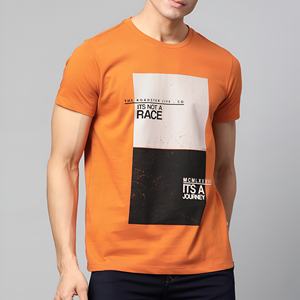 Camiseta de algodón con estampado gráfico para hombre, ropa informal de calle, camiseta de manga corta con cuello redondo, camiseta de moda de verano, Top transpirable y cómodo a la moda - Product Image 1