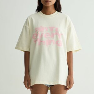 <b>Top</b> Quality Women's White Color Screen Printing T-Shirts 100% Soft Cotton Breathable Women's T-Shirts Wholesale Custom Design - Product Image 6