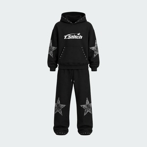 Conjuntos de Ropa Deportiva con Capucha para Hombre, Estilo Urbano, Invierno, Tallas Grandes, Transpirables, 100% Algodón, Última Moda - Product Image 4