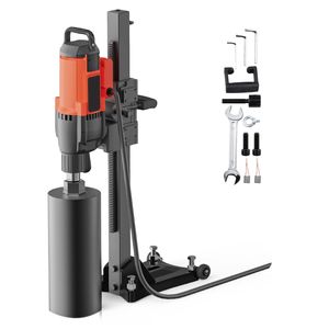 Macchina per Foratura Diamantata da 10 Pollici con Supporto e Ruote per Trapano a Umido per Calcestruzzo 750 RPM, Filettatura da 1 1/4 Pollici - Product Image 1