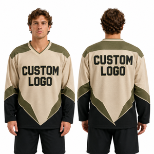 Camiseta de Hockey sobre Hielo Personalizada al por Mayor, Transpirable, de Secado Rápido, de Malla de Poliéster, Uniforme Deportivo para Equipos, Práctica y Juego - Product Image 5