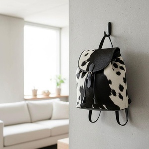 Genuine Cowhide Leather Hair On Backpack Travel Laptop Rucksack Vintage School Bag Handmade Durable LHBP-0030 - Product Image 1