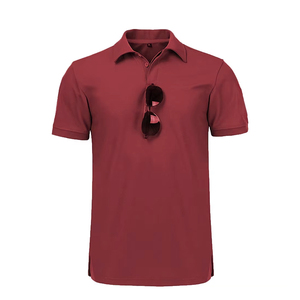 Polo en soie glacée pour homme, manches courtes, couleur unie, séchage rapide, décontracté, pour le golf, avec logo personnalisé - Product Image 6