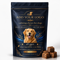 Friandises Apaisantes Bio pour Chiens et Chats OEM ODM Suppléments pour Animaux avec Ingrédients Personnalisés Huile de Graines de Chanvre Marque Privée Relaxation Rapide