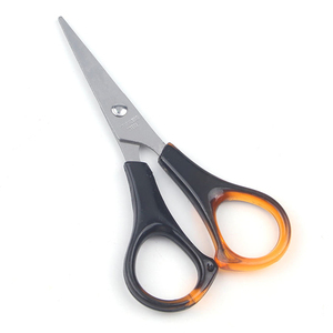 Ciseaux de barbier professionnels de 6 pouces avec manche en plastique, ciseaux à cheveux en acier inoxydable pour les fournitures de coiffure en salon - Product Image 1