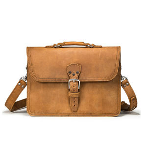 Bolsos para Portátil de Cuero de Primera Calidad con Diseño Nuevo para Hombre, con Cierre de Cremallera, Ligeros, Estilo Ejecutivo y para Exteriores - Product Image 1