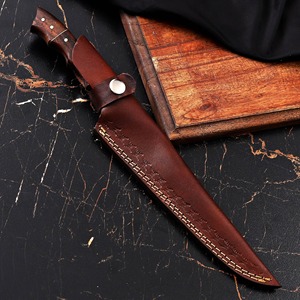 Couteau à fileter artisanal OEM/ODM, lame en acier Damas, manche en bois, 13 pouces, cuisine, bricolage, pêche, camping, extérieur - Product Image 6