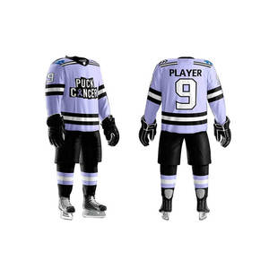 Uniforme de hockey sur glace des Knights de Londres OHL, imprimé avec le nom de l'équipe personnalisé, 100% polyester, respirant, séchage rapide - Product Image 4
