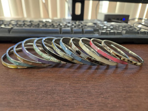 Nuevo brazalete indio de nácar, pulsera de latón moderna y más reciente | Juego de brazaletes de latón hechos a mano, compra a los mejores precios por FWE - Product Image 3