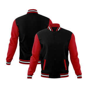 Wholesale Customized Logo <b>Print</b> Canvas Varsity Jackets Breathable Windproof Winter Streetwear for Men - Product Image 2