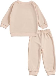 Ensemble sweat-shirt et pantalon de jogging en coton pour enfants, fabricant de survêtements pour enfants de qualité supérieure, usine de vêtements en gros - Product Image 2