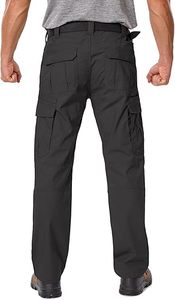 กางเกงทำงานนิรภัยคุณภาพสูงสำหรับผู้ชาย ผ้าโพลีเอสเตอร์ระบายอากาศได้ดี มองเห็นได้ชัดเจน เหมาะสำหรับงานก่อสร้าง - Product Image 4