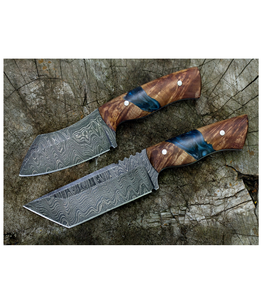 Juego de Cubiertos de Hotel de Alta Calidad con Mango de Madera y Piedra de Resina Verde, Hecho a Mano en India, para Venta - Product Image 2