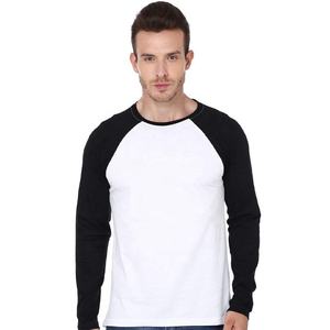 Hommes col rond manches longues t-shirt surdimensionné hommes manches longues t-shirt Casual t-shirt Logo personnalisé hommes unisexe 100% coton t-shirts - Product Image 5