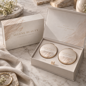 Boîte d'emballage magnétique compacte personnalisée SELENE pour surligneur, style livre - Product Image 1