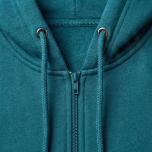Ensemble de survêtement pour homme, couleur unie, à capuche, fermeture éclair intégrale, sweat-shirt et pantalon décontractés, respirant, 100% coton, vêtements d'automne - Product Image 4