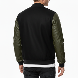 Custom <b>Winter</b> Jacket for Men Breathable Letterman Baseball Jacket Plus Size Streetwear with Embroidered Logo wholesale price - Product Image 2