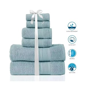 Juego de Toallas de Baño Premium 100% Algodón, Gris Sólido, Rectangulares, Tejidas, Suaves, Absorbentes, de Secado Rápido, Estilo Liso, con Nombre de Marca Personalizado, para Playa - Product Image 1